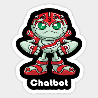 Chatbot I Build Chatbots Robot Robotic Artificial Intelligence A.I. Sticker